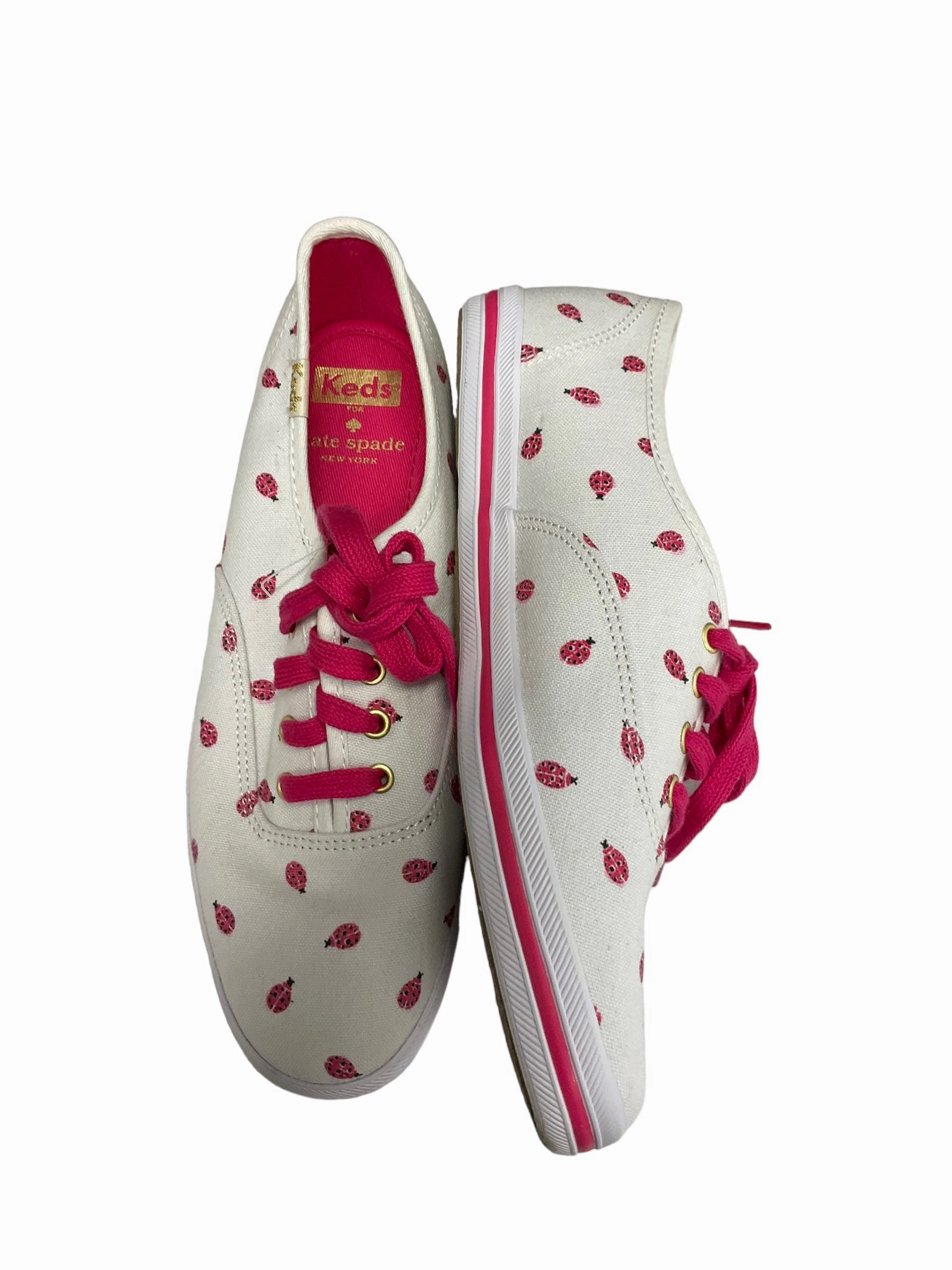 Shoes Sneakers By Keds In Pink & White, Size: 6 Cushioned Comfort Soft Collar