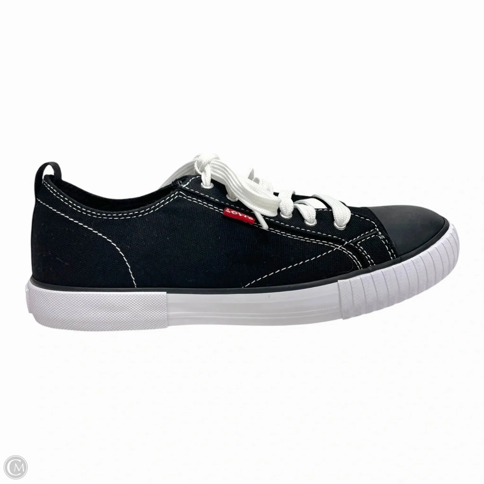 Odor Resistant Fabric Comfy Support Shoes Sneakers By Levis In Black, Size: 9