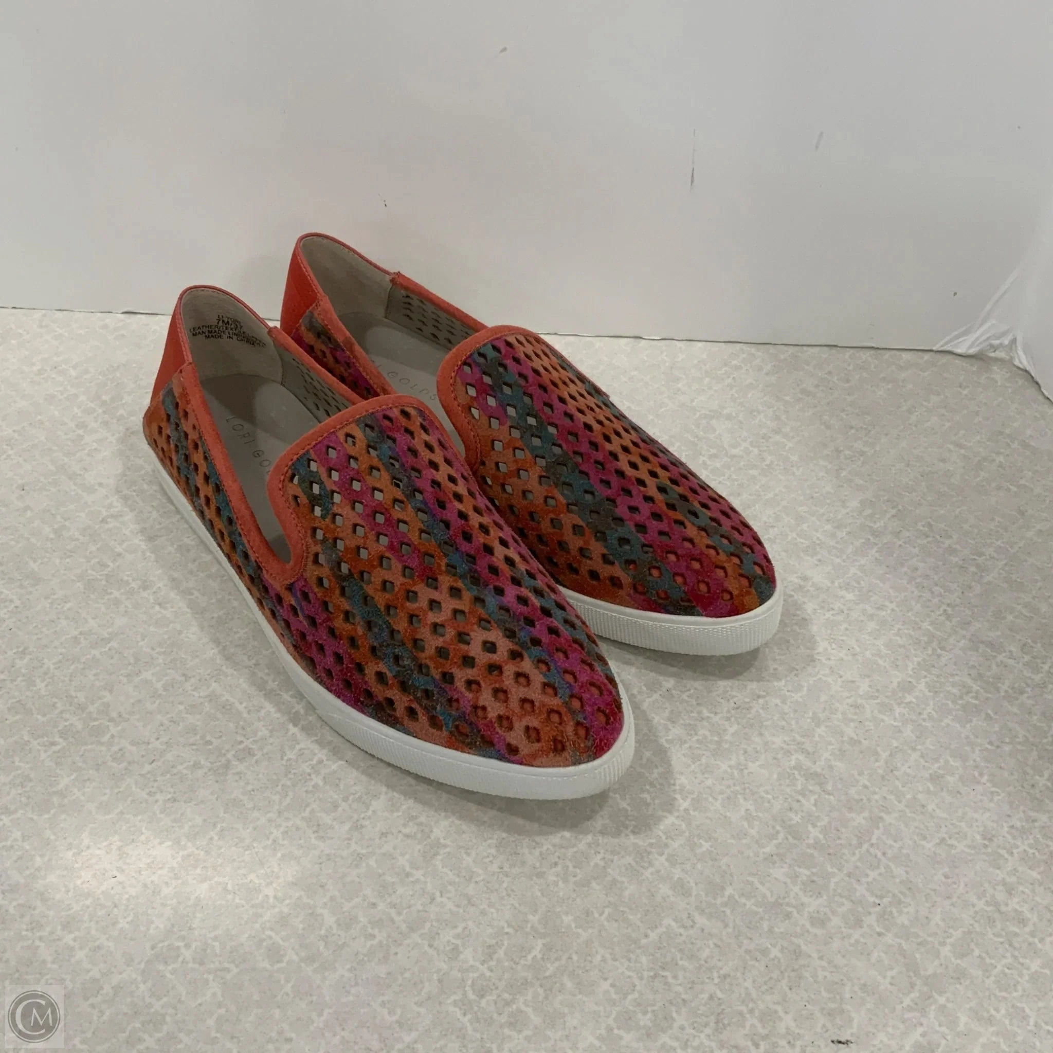 Shoes Sneakers By Lori Goldstein In Orange, Size: 7 Feet Relief