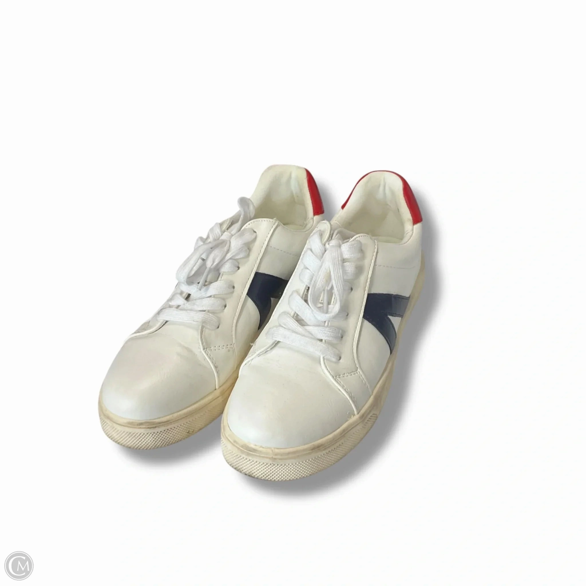Shoes Sneakers By Mia In Blue & Red & White, Size: 8 Impact Comfort Cross Walk