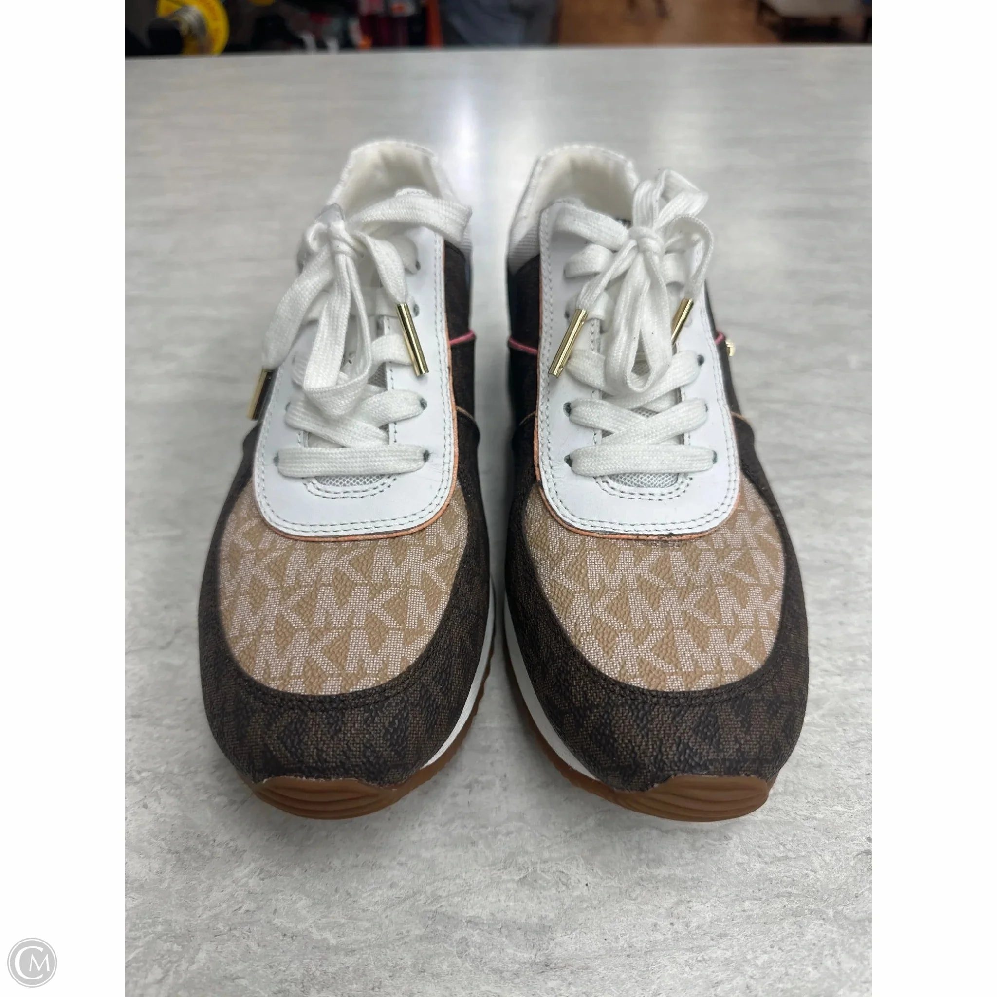 Shoes Sneakers By Michael By Michael Kors In Brown & White, Size: 9 Energy Transfer Bold flair