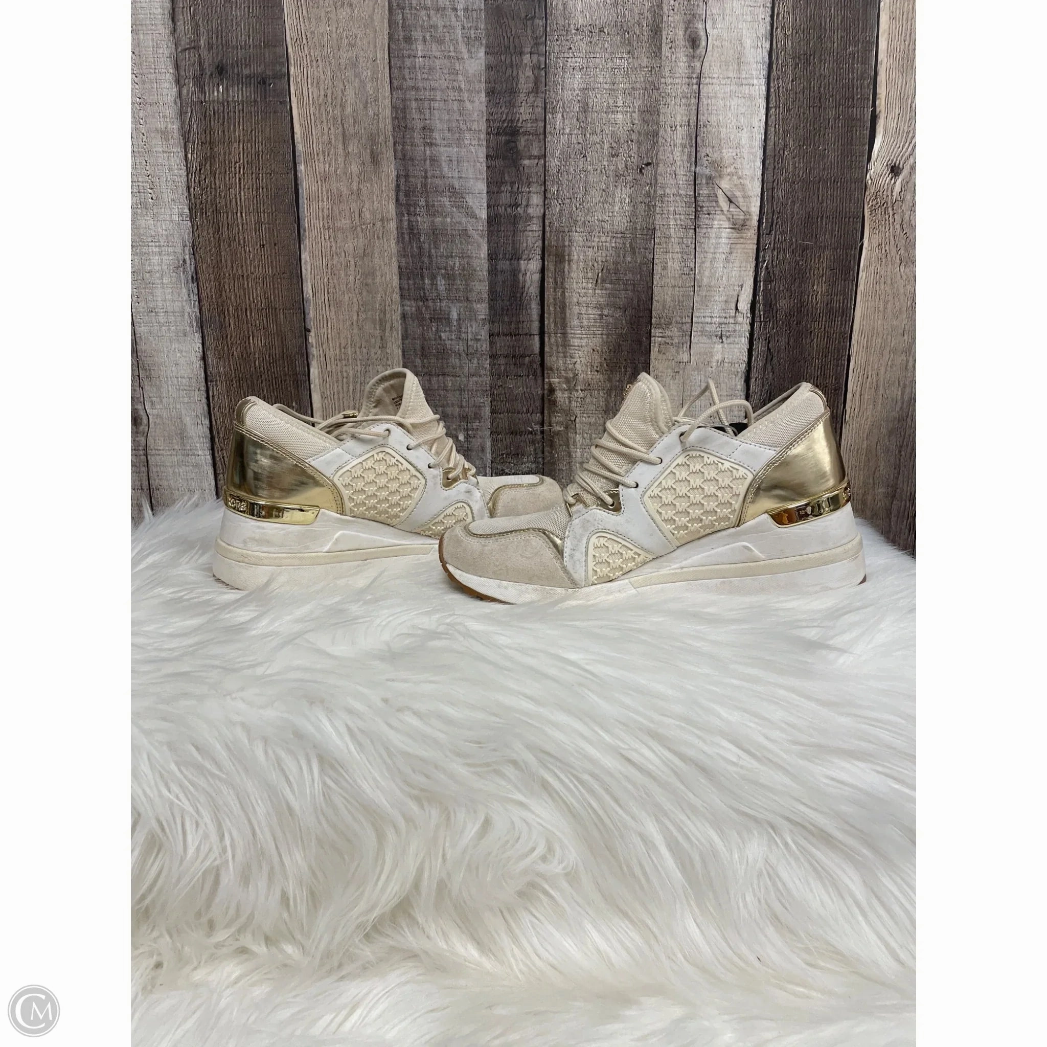 Shoes Sneakers By Michael By Michael Kors In Cream, Size: 7.5 Running Routine Hyper Elastic Cushion