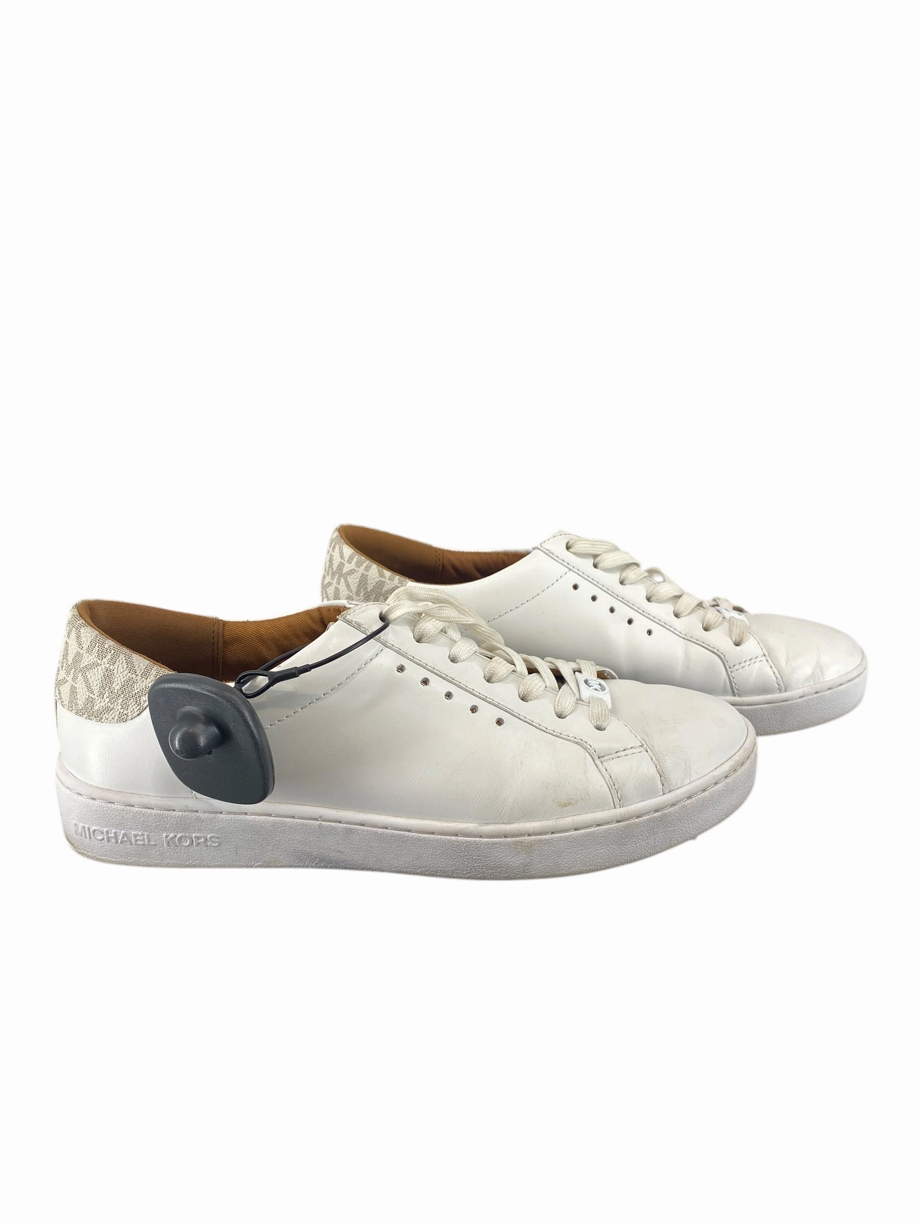 Support frame Breathable Upper Shoes Sneakers By Michael Kors In White, Size: 8.5