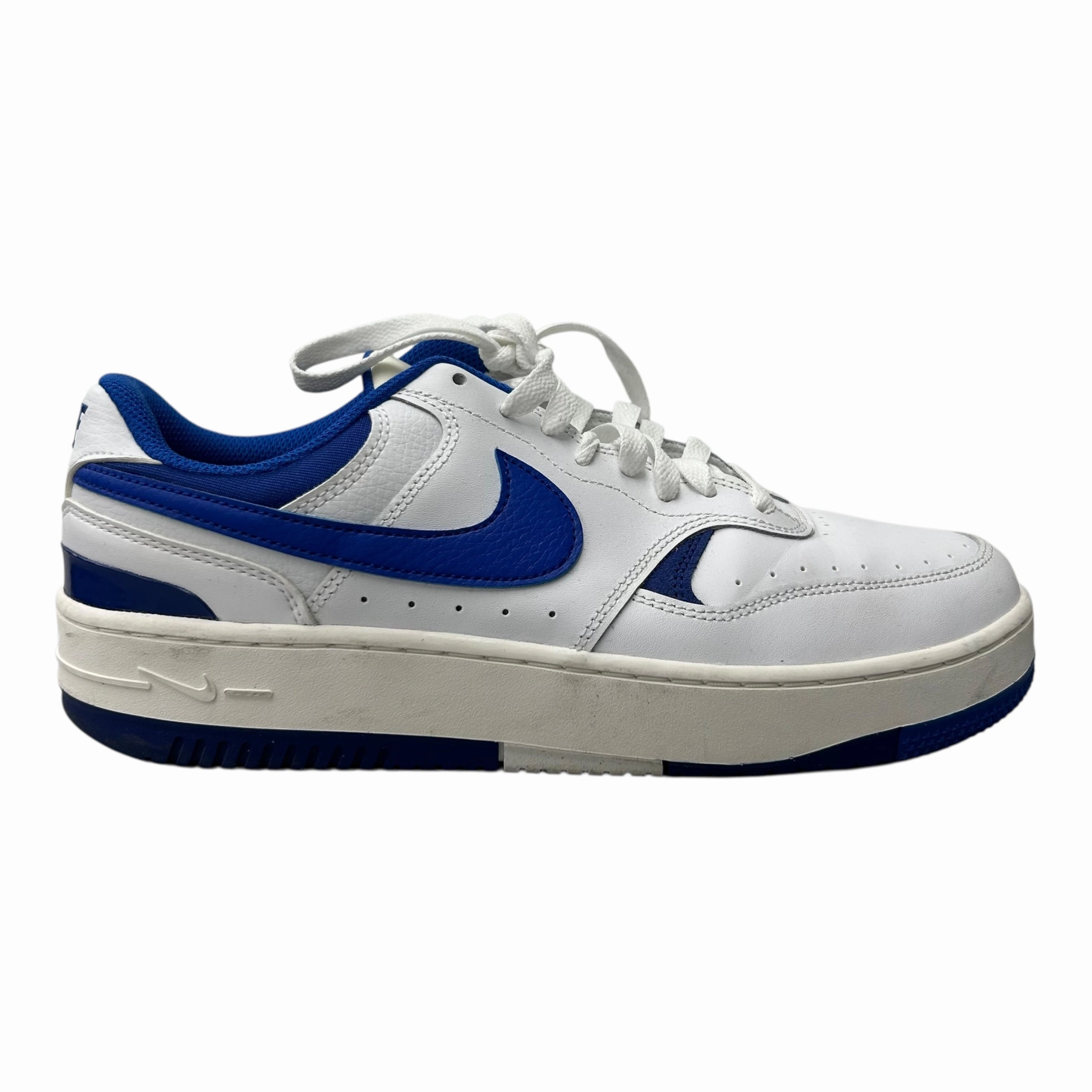 Orthopedic Friendly Fit Rockered Sole Shoes Sneakers By Nike In Blue & White, Size:11
