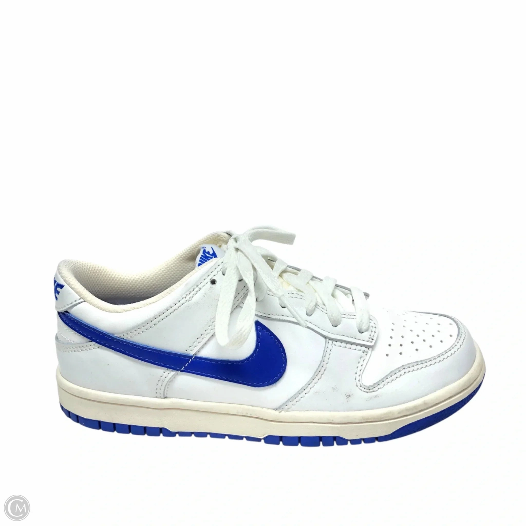 Reinforced Eyelet Construction Adaptive Fit System Shoes Sneakers By Nike In Blue & White, Size: 7