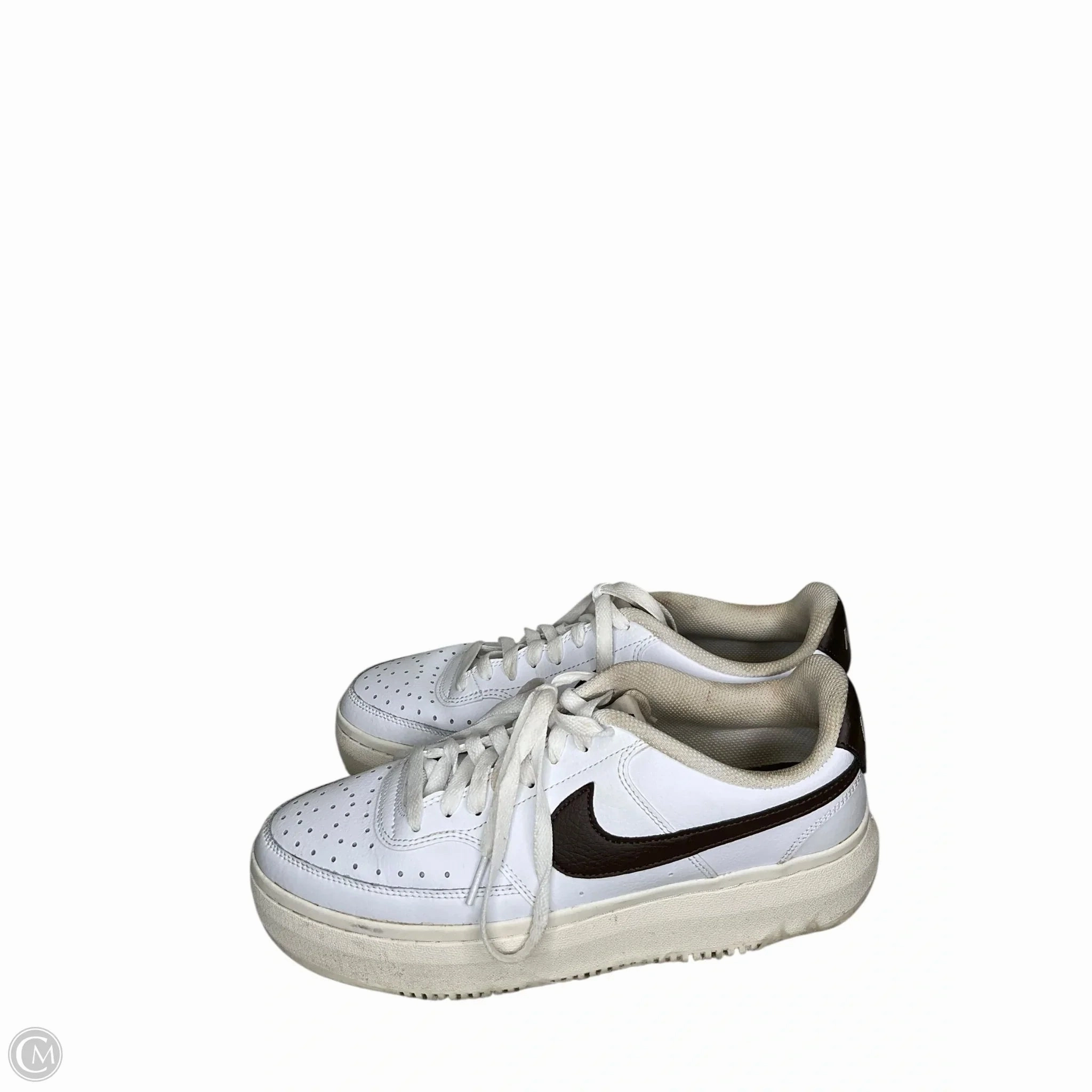 Adaptive Flex Grooves Shoes Sneakers By Nike In Brown & White, Size: 11
