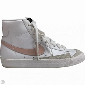 Zip Up Closure Shoes Sneakers By Nike In Pink & White, Size: 6.5