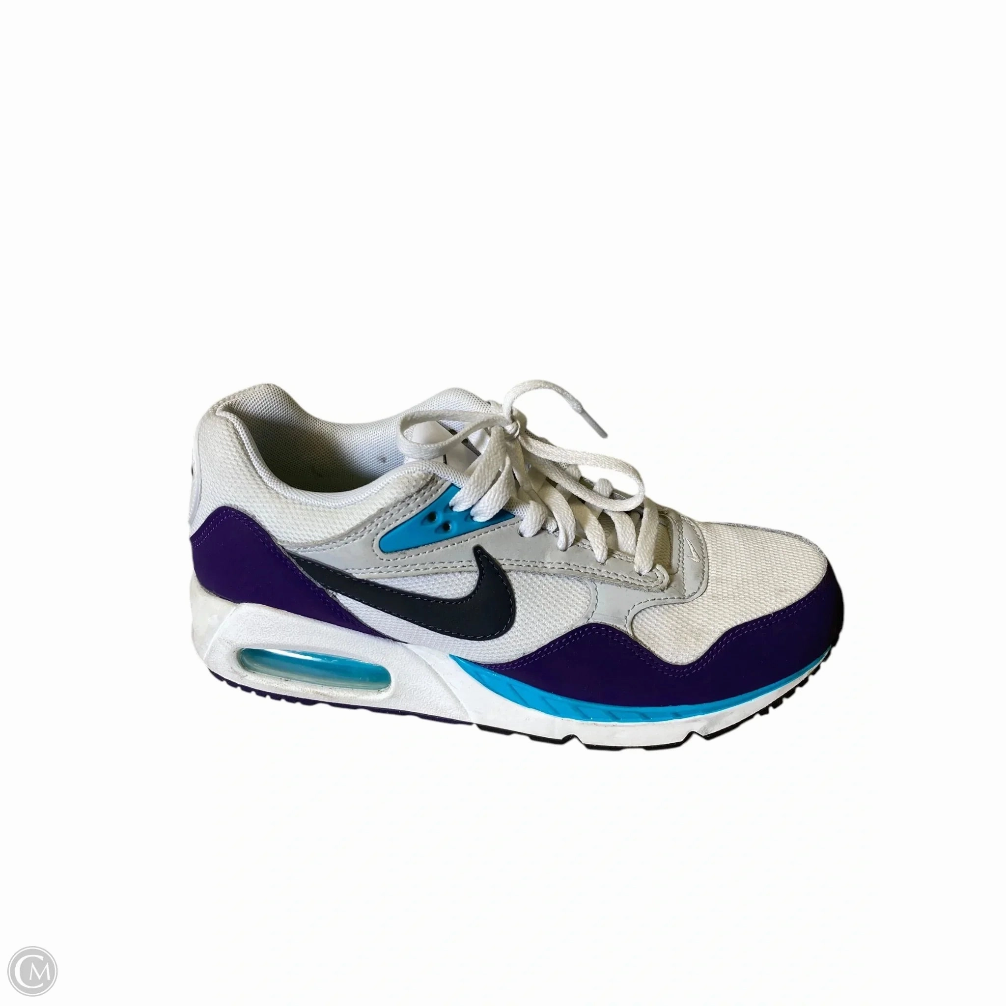 No Laces Shoes Sneakers By Nike In Purple & White, Size: 7.5