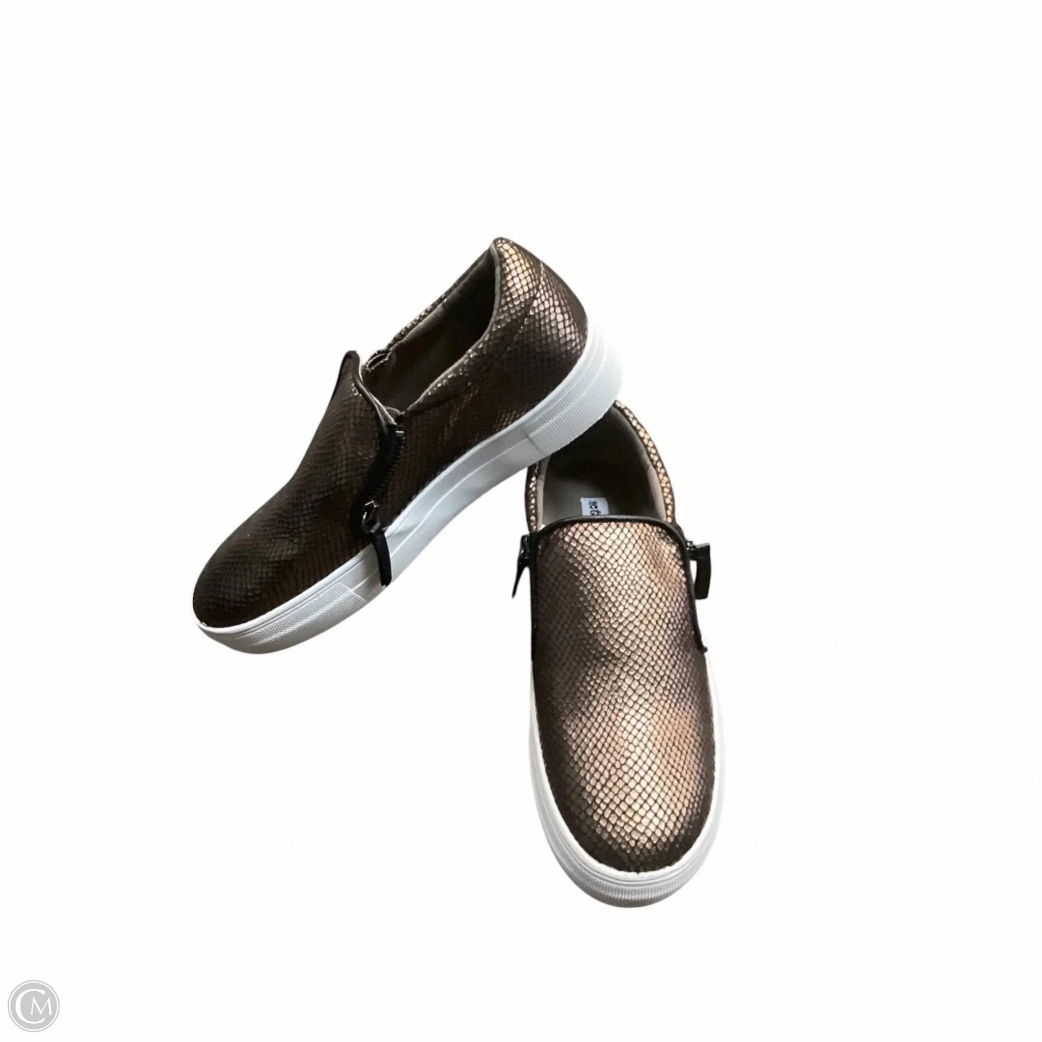 Eco Friendly Material Shoes Sneakers By Not Rated In Bronze, Size: 8