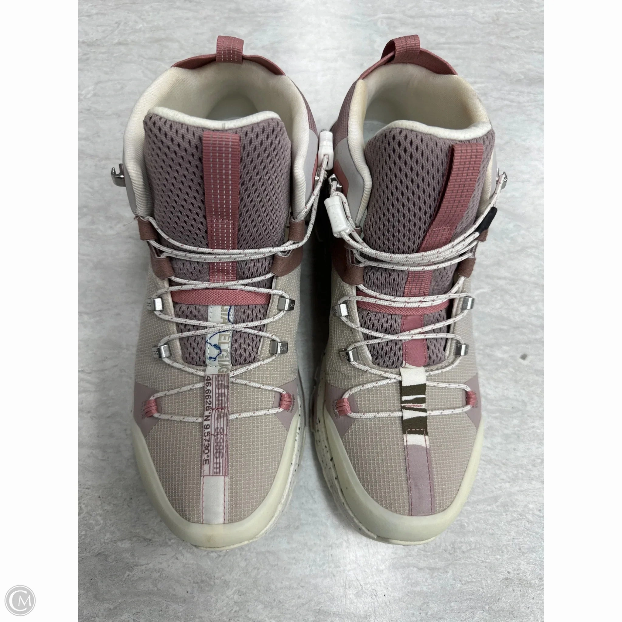 Flexible Fit Functional Fit Shoes Sneakers By On Cloud In Purple & Tan, Size: 10