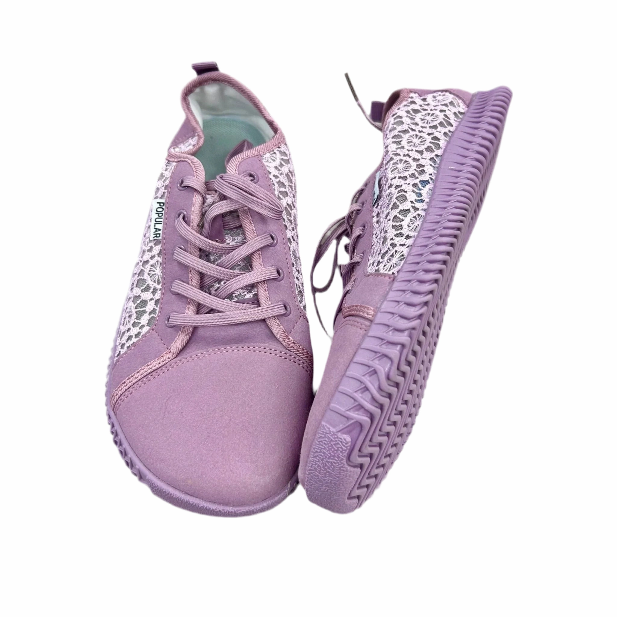 Vibrant sole Shoes Sneakers By Poplar In Purple, Size: 11.5