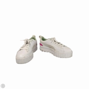 Shoes Sneakers By Puma In Green & White, Size: 10 Affordable Breath Option