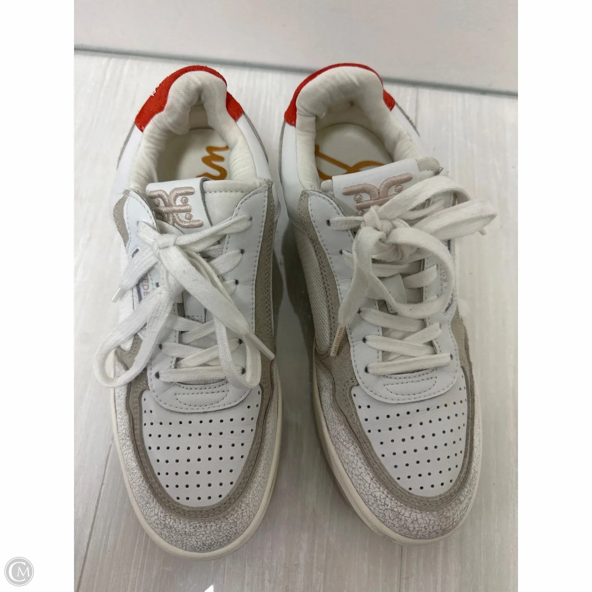 Shoes Sneakers By Sam Edelman In Orange & White, Size: 7 Balance Focus Mesh