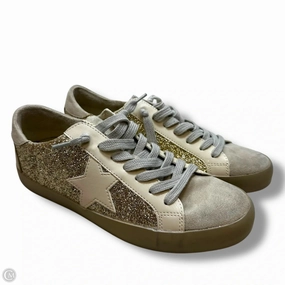 Shoes Sneakers By Shu Shop In Gold, Size: 8.5 High   Top Style Anti Odor Tech