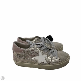 Ergonomic Design Ventilation Perforation Systems Shoes Sneakers By Shu Shop In Grey & Tan, Size: 8