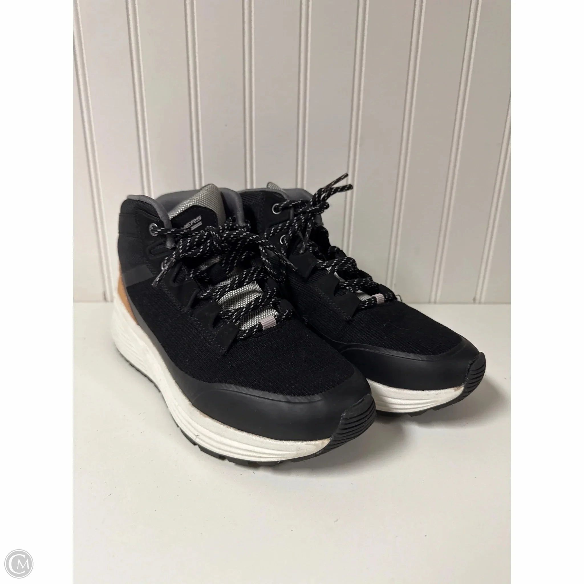 Shoes Sneakers By Skechers In Black & Brown, Size: 6.5 Ultra-soft piece Odor Control Technology