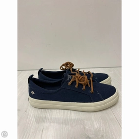 Durable TPR Outsole Outdoor Use Shoes Sneakers By Sperry In Navy, Size: 8