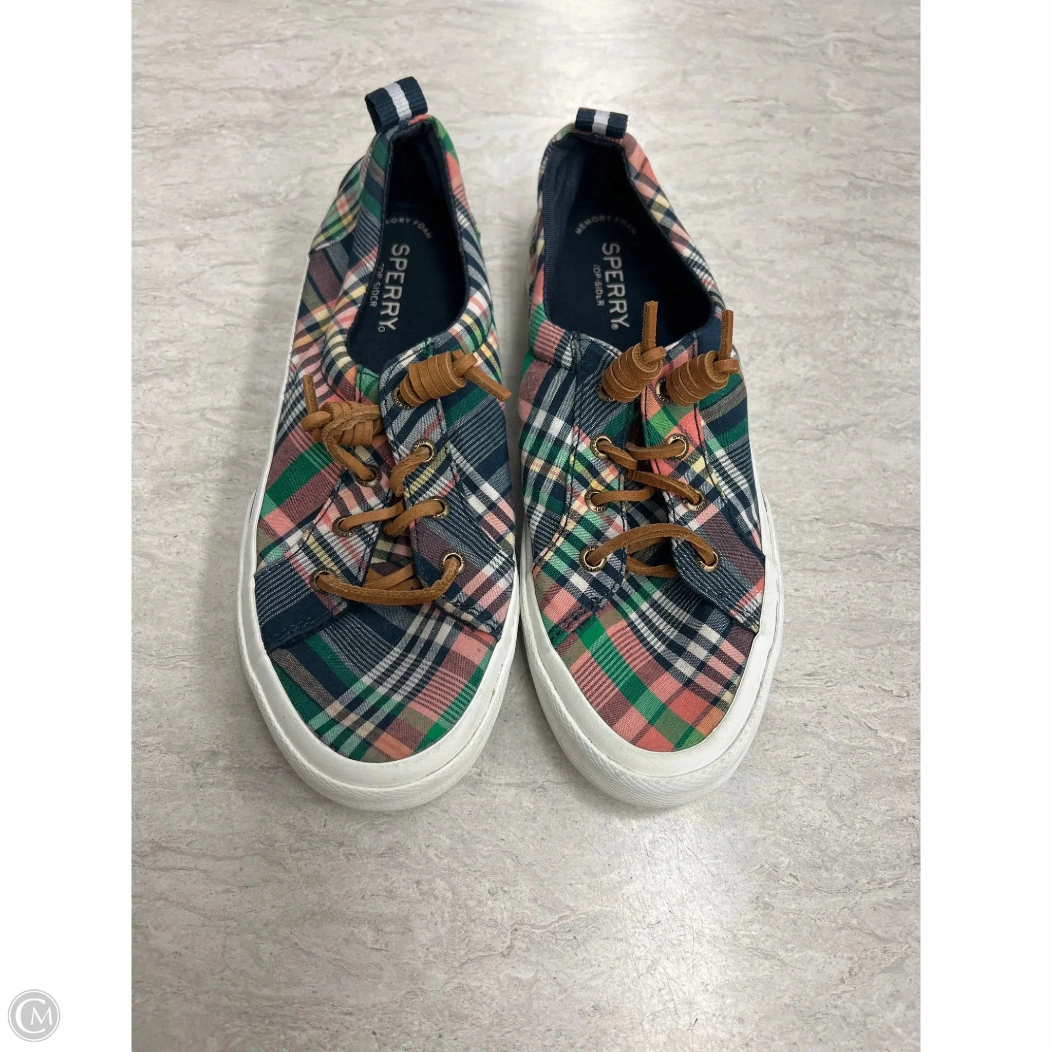 Shoes Sneakers By Sperry In Plaid Pattern, Size: 7 Foot Relax Travel Light