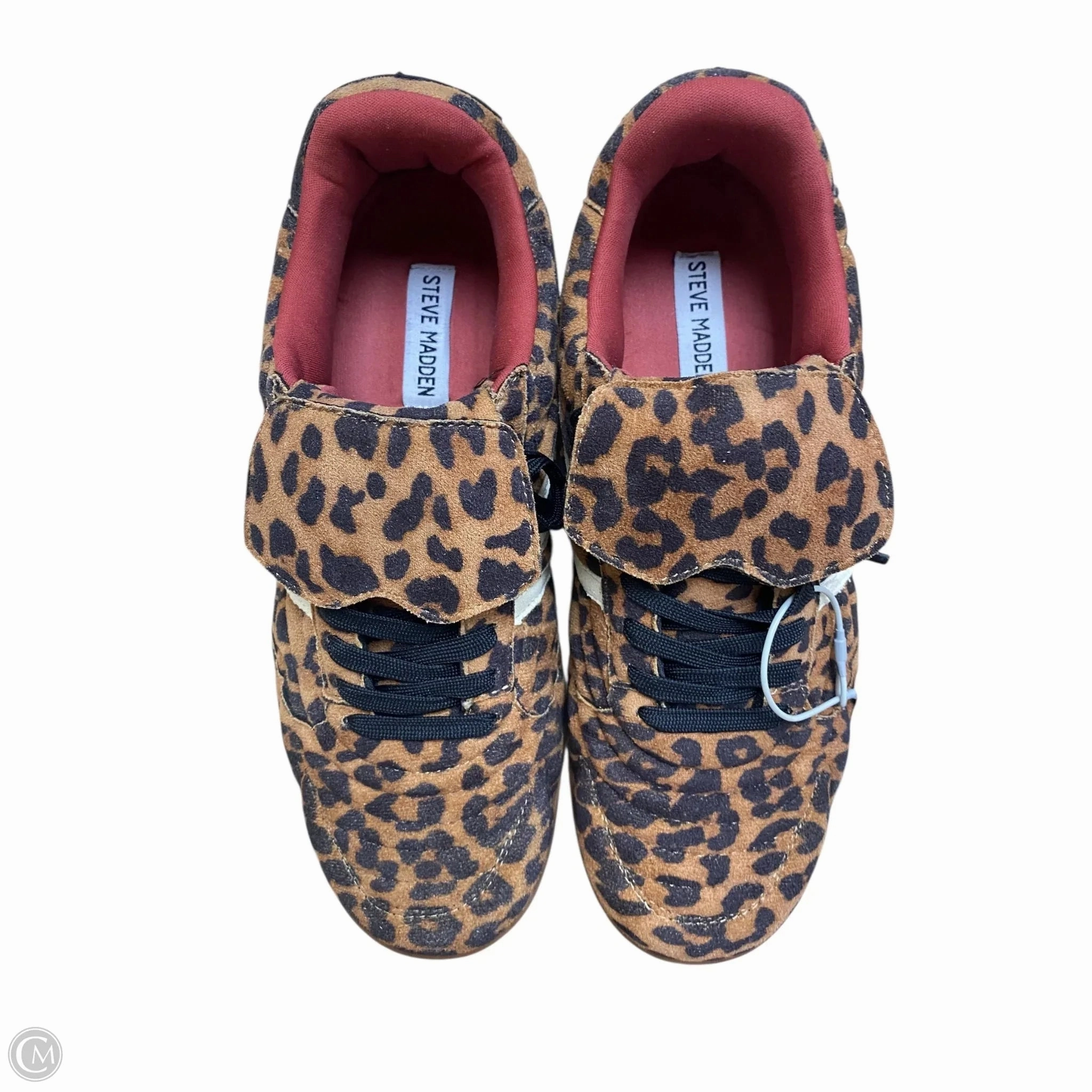 No-Slip Grip Shoes Sneakers By Steve Madden In Animal Print, Size: 9