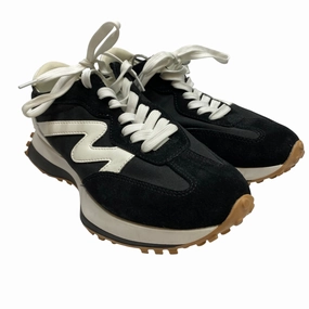 Shoes Sneakers By Steve Madden In Black & White, Size:8.5 Abrasion Resistant Fabric