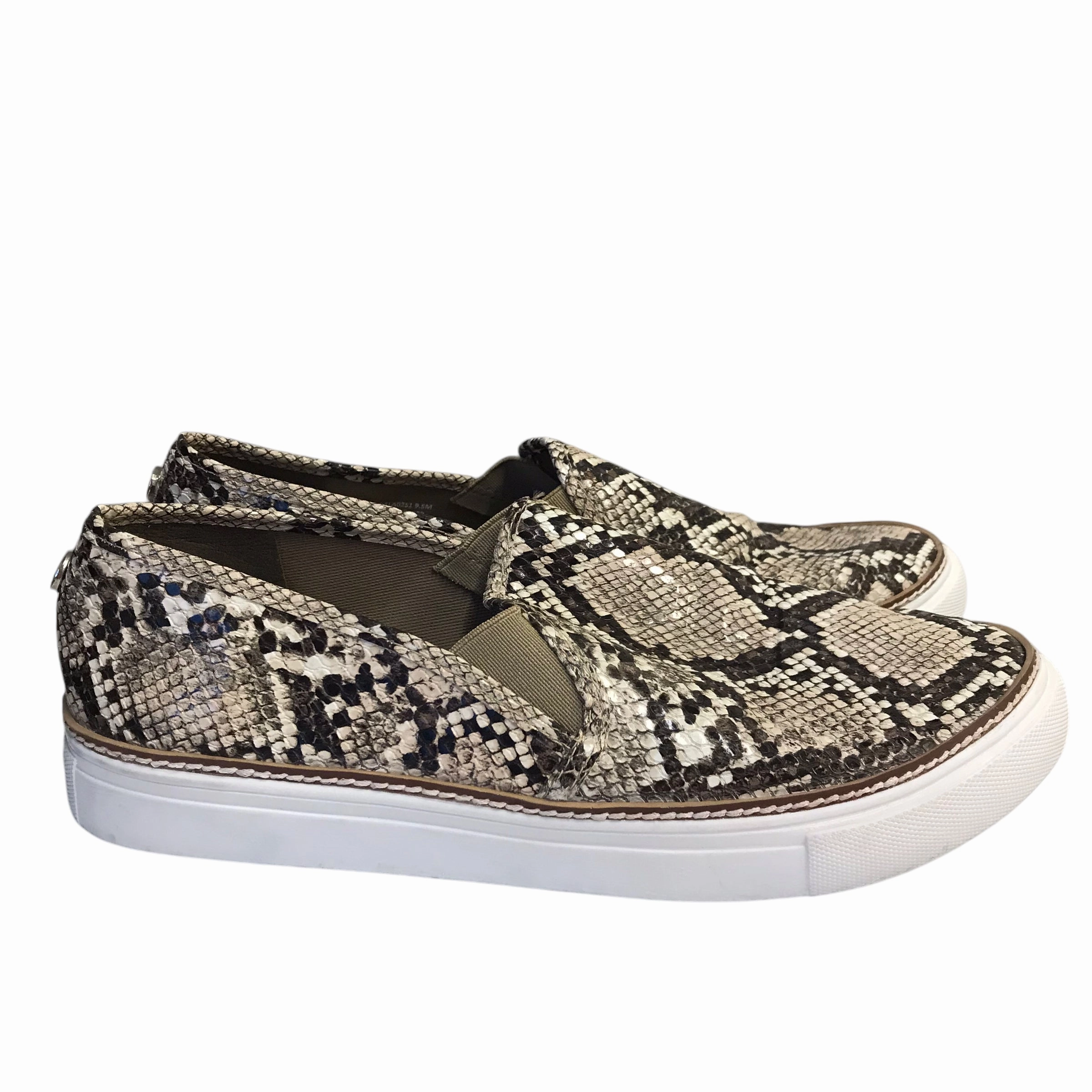 Layered sole Shoes Sneakers By Steve Madden In Snakeskin Print, Size:9.5