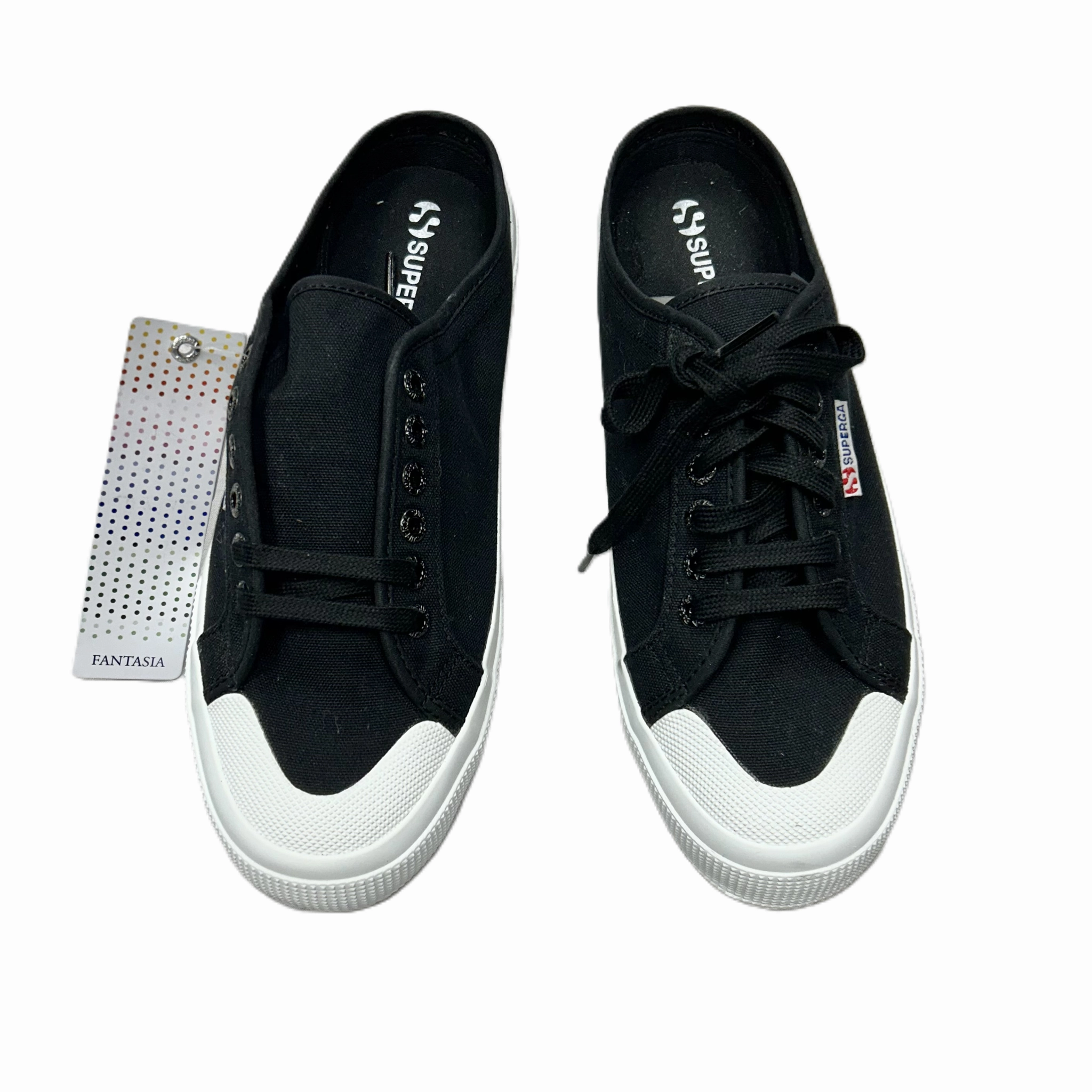Shoes Sneakers By Superga In Black & White, Size: 11 back to school