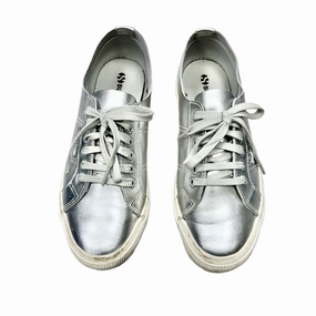 Easy Travel Narrow Fit Shoes Sneakers By Superga In Silver, Size: 8