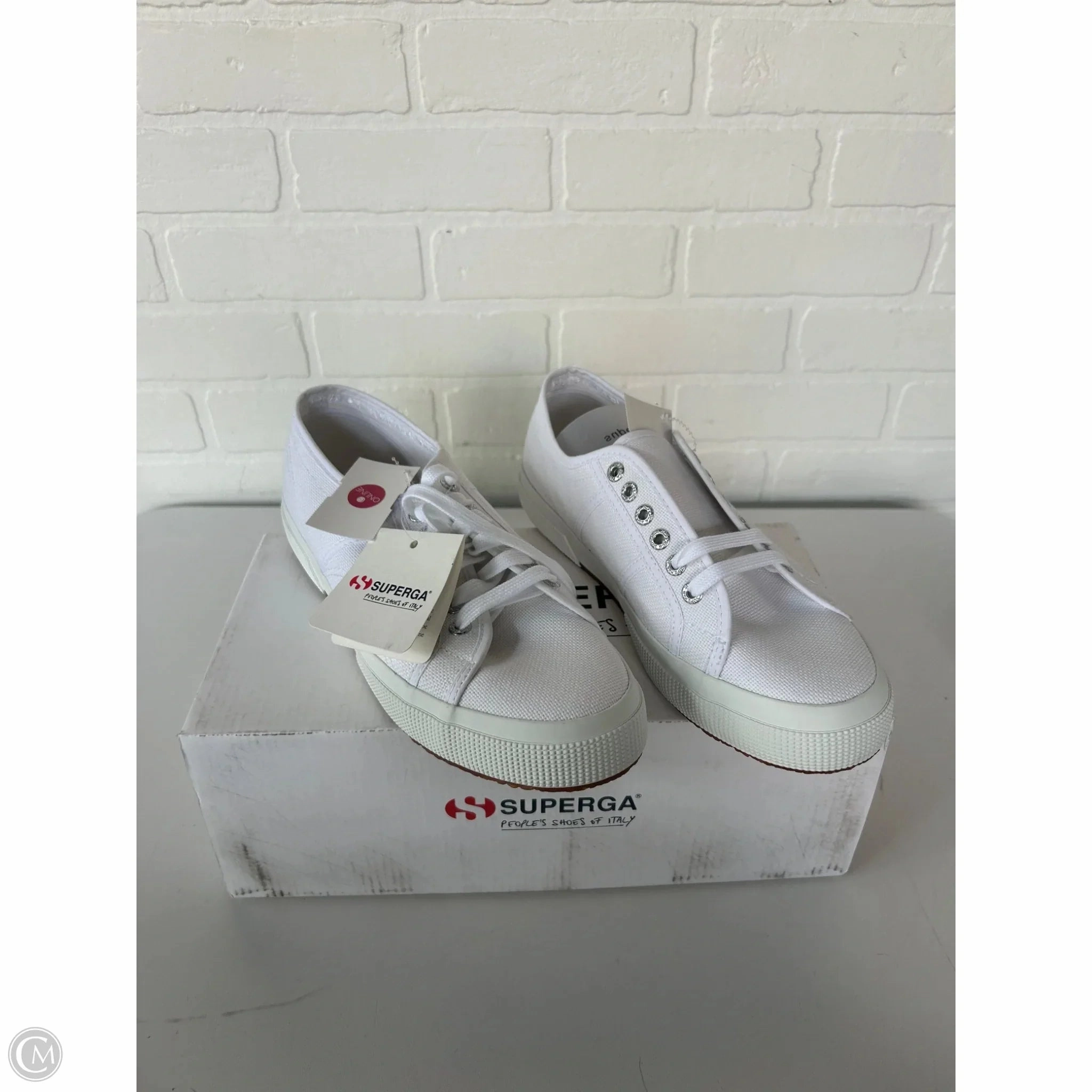 Sustainable materials Cross Training Ready Shoes Sneakers By Superga In White, Size: 10.5