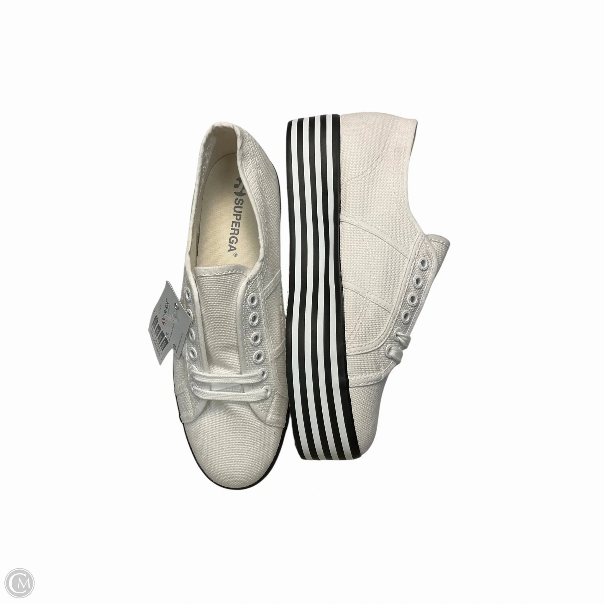 Shoes Sneakers By Superga In White, Size: 10 Soft Form