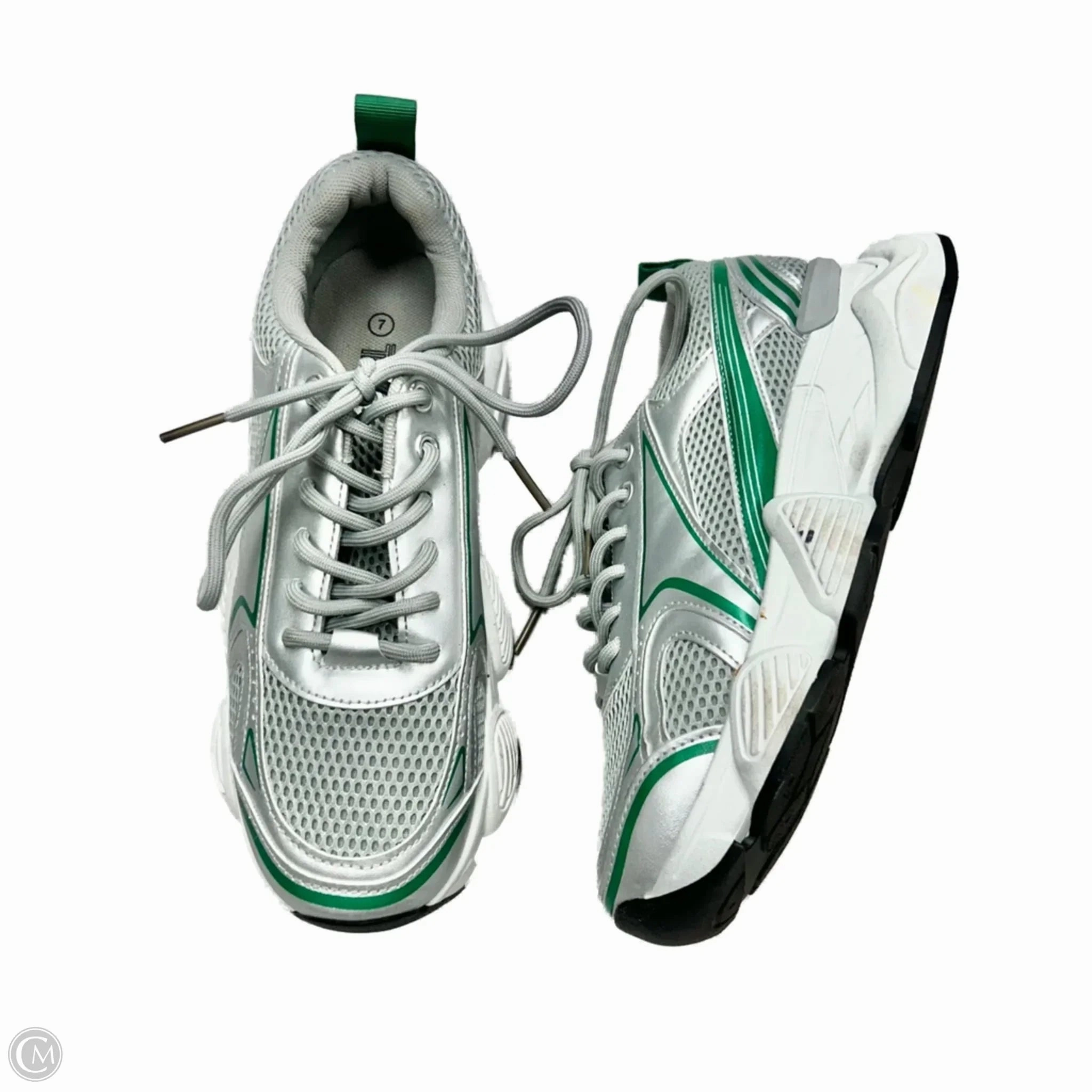Arch   Support Energy Return EVA Foam Shoes Sneakers By Taxi In Green & Grey, Size: 7