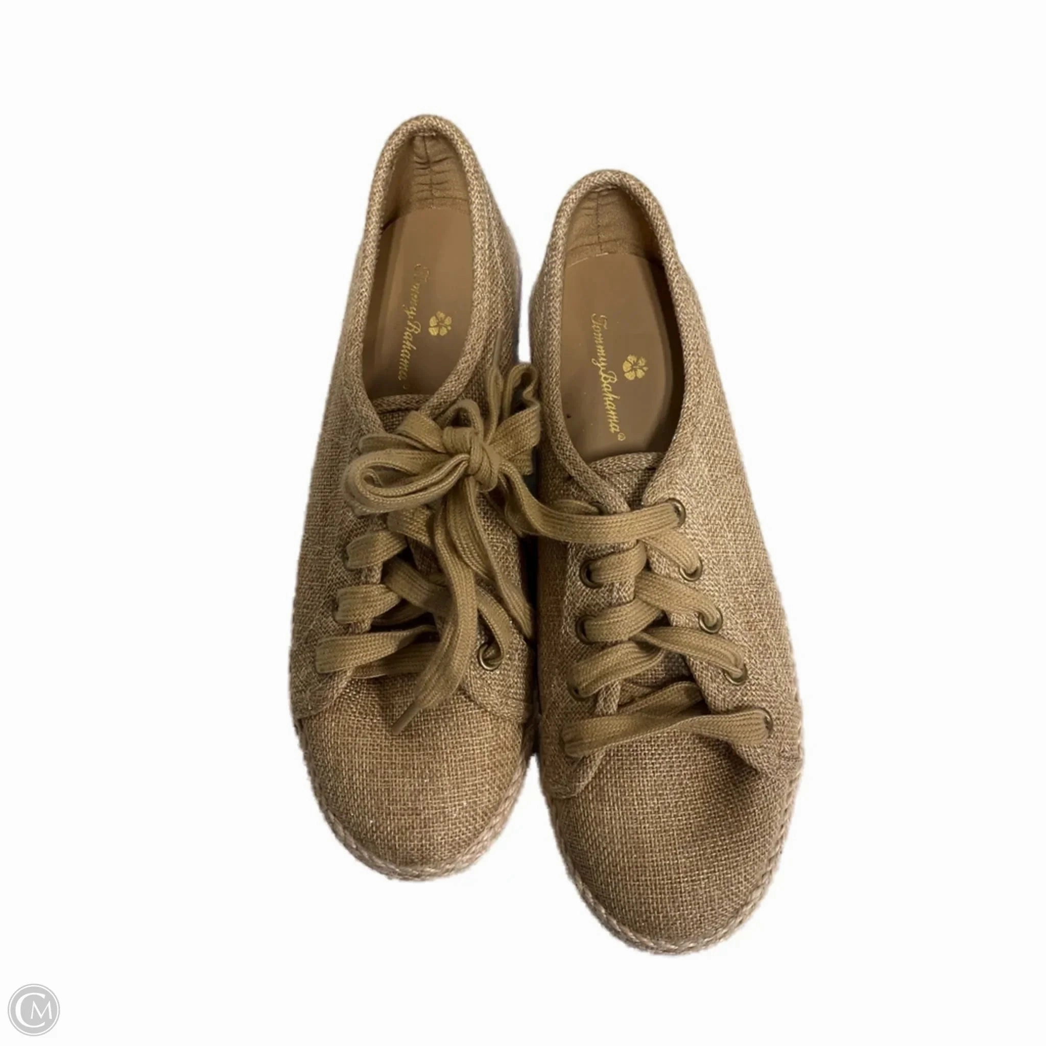 Quiet Walk Shoes Sneakers By Tommy Bahama In Tan, Size: 9