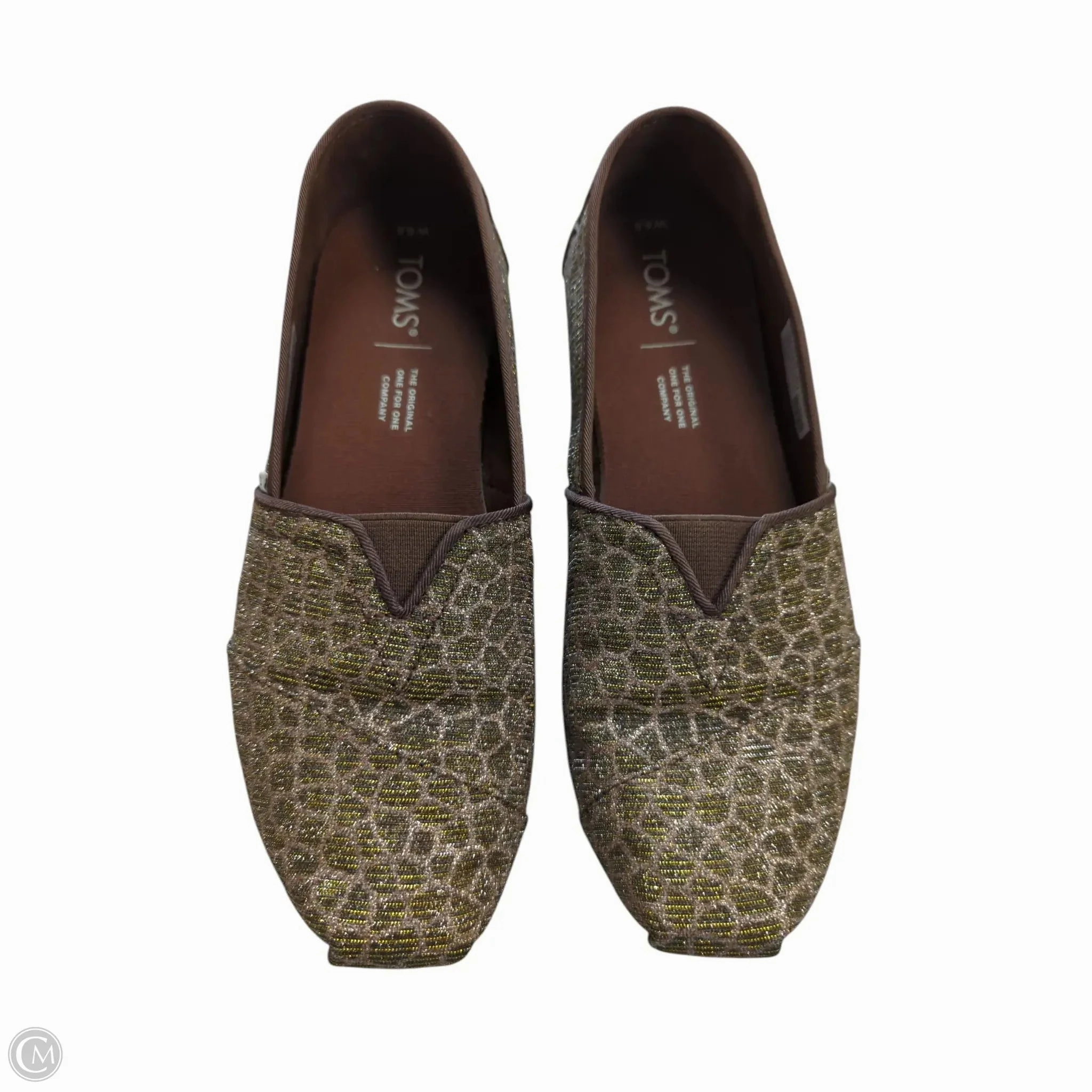 Easy To Clean Shoes Sneakers By Toms In Gold, Size: 6.5