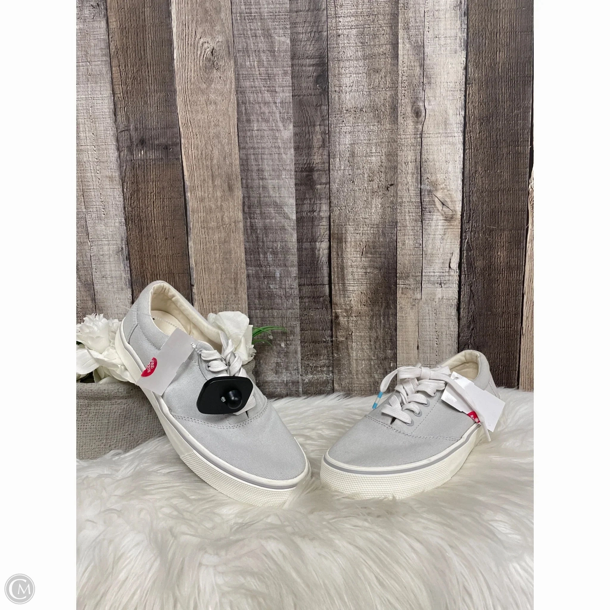 Slim breathability Double Stitched Seams Shoes Sneakers By Toms In Grey, Size: 8.5