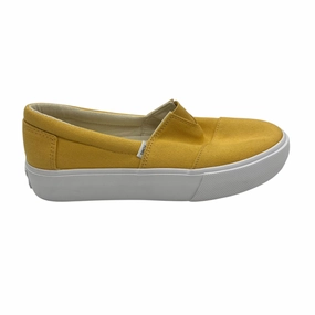Shoes Sneakers By Toms In Yellow, Size:7.5 Pressure Dispersing Footbed