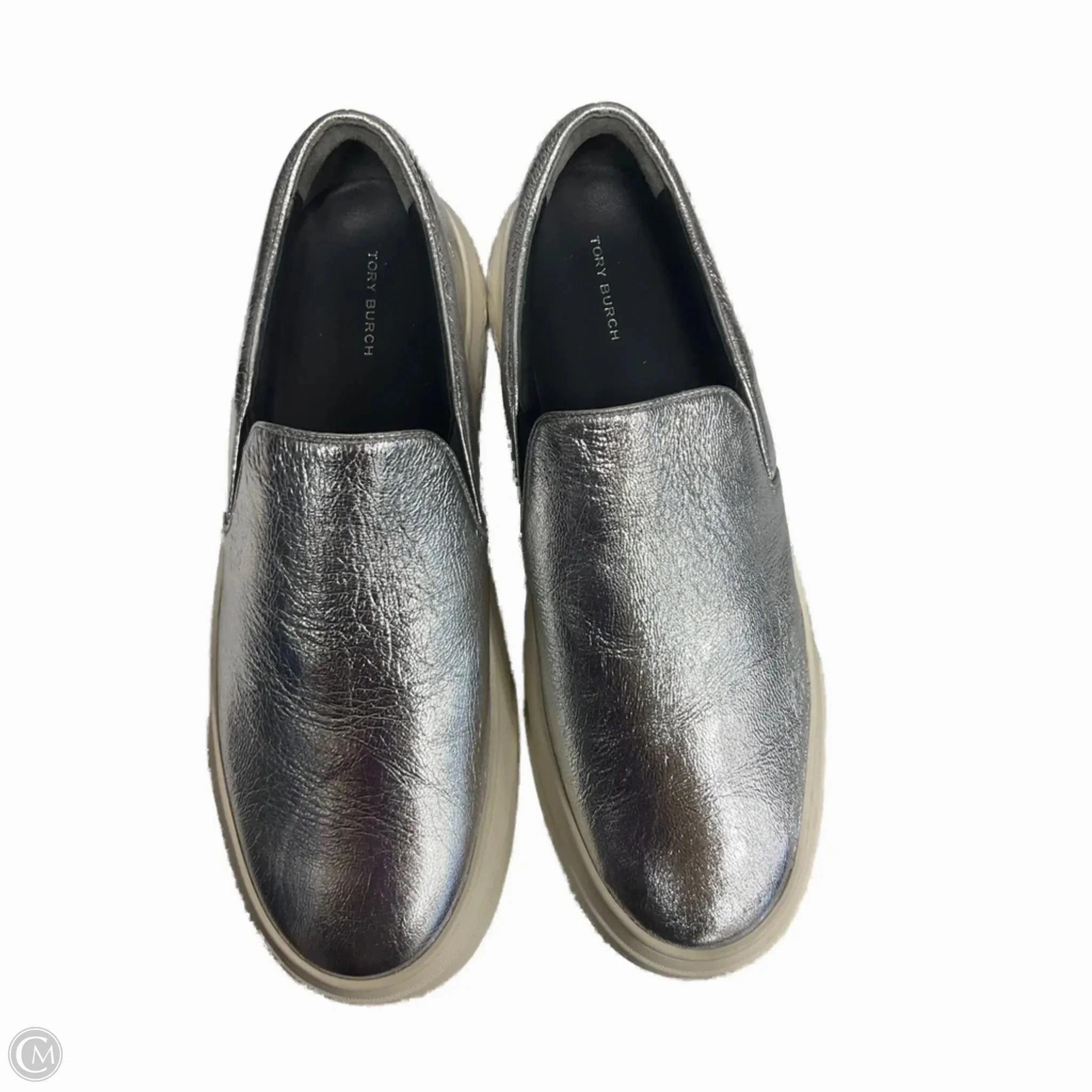 Fashion Comfort Stable Frame Shoes Sneakers By Tory Burch In Silver, Size: 11