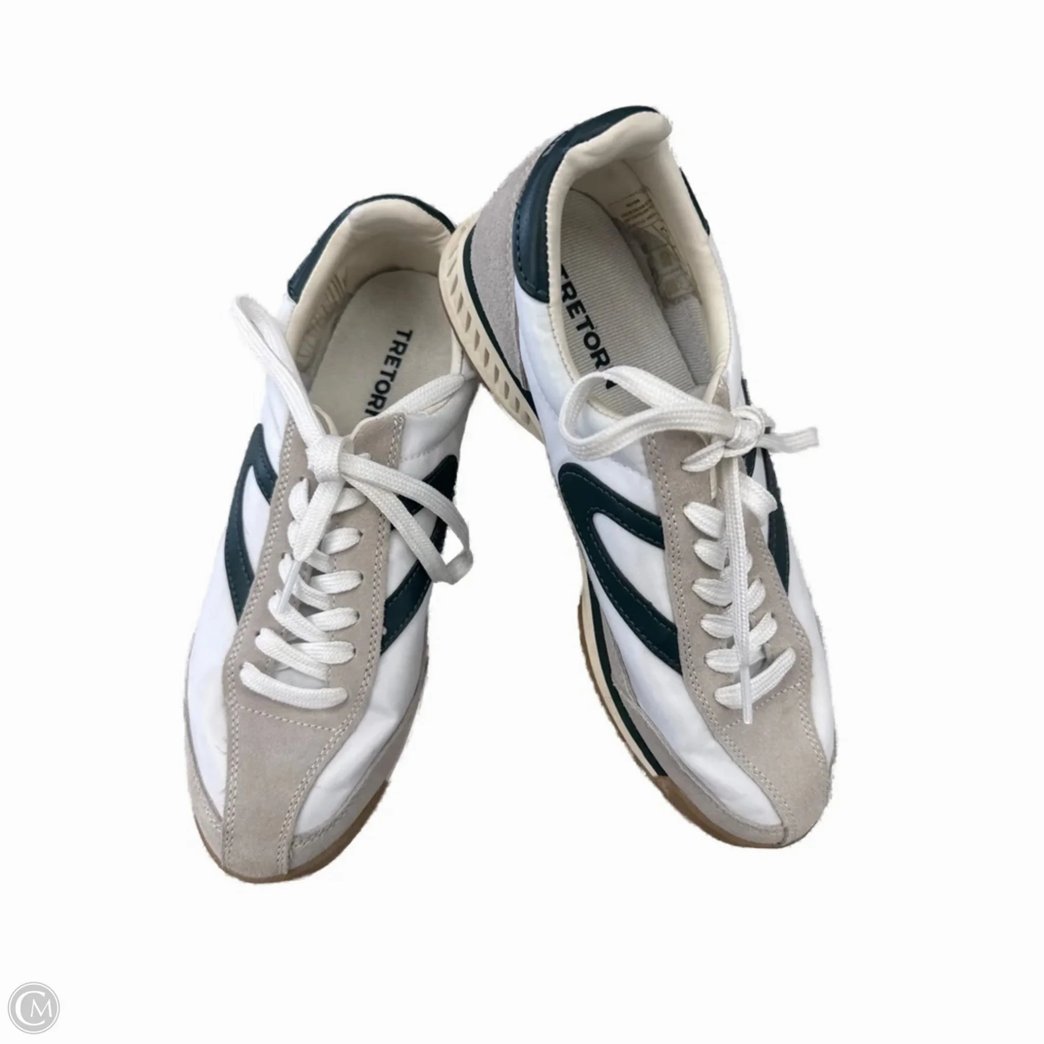 Shoes Sneakers By TRETORN In Green & White, Size: 8.5 Smooth Soles Bounce Support