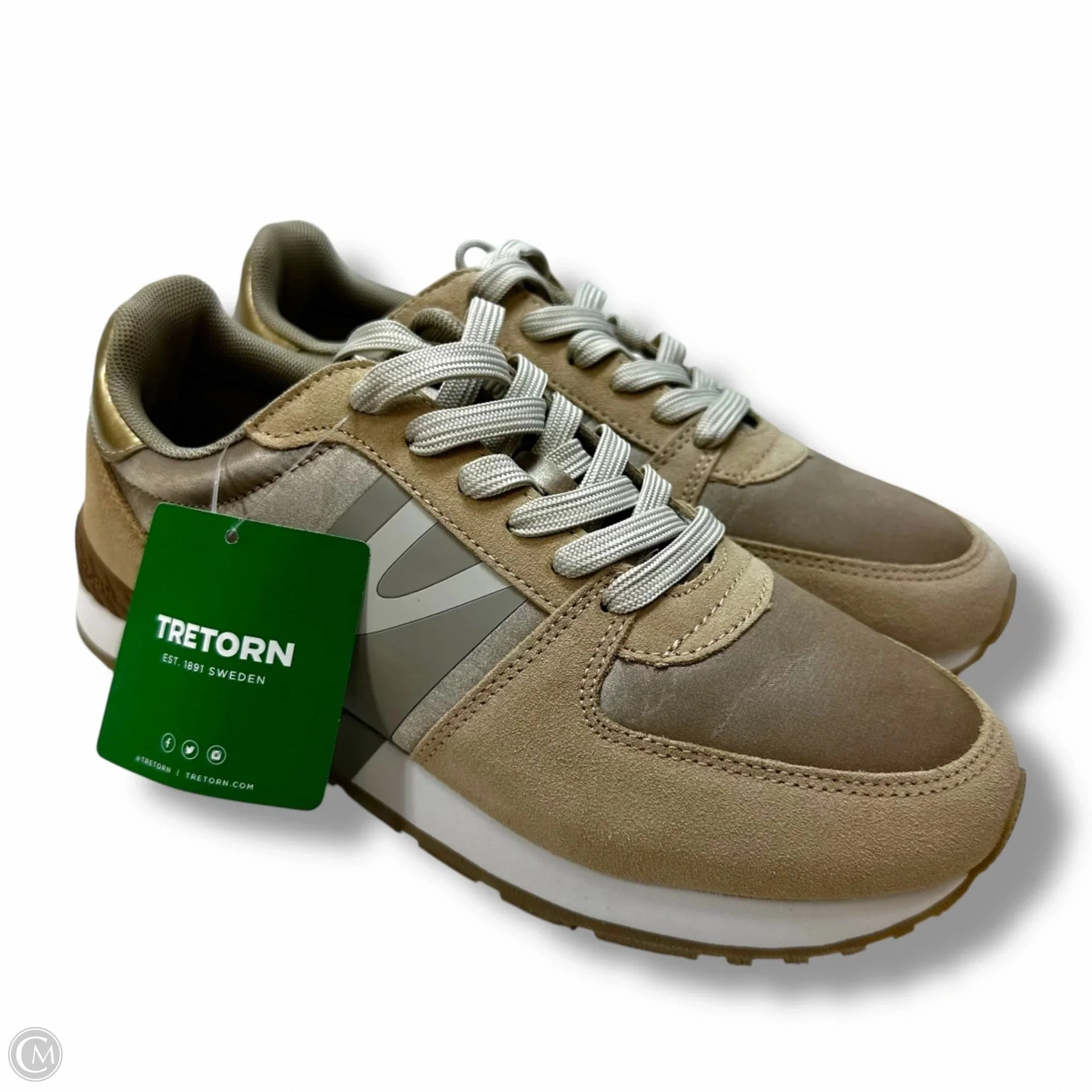 Structured grip Shoes Sneakers By TRETORN In Tan, Size: 8