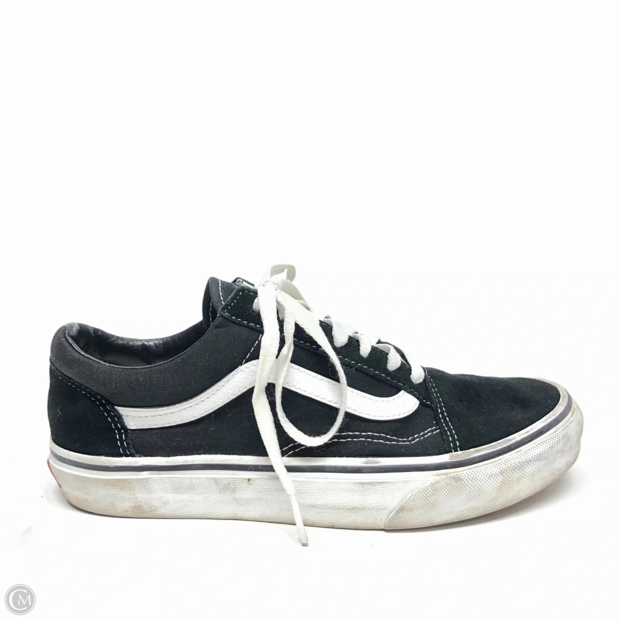 Shoes Sneakers By Vans In Black & White, Size: 7 Clean Finish