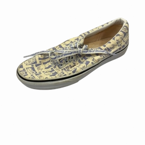 Shoes Sneakers By Vans In Cream & Purple, Size:8.5 anti slip grip