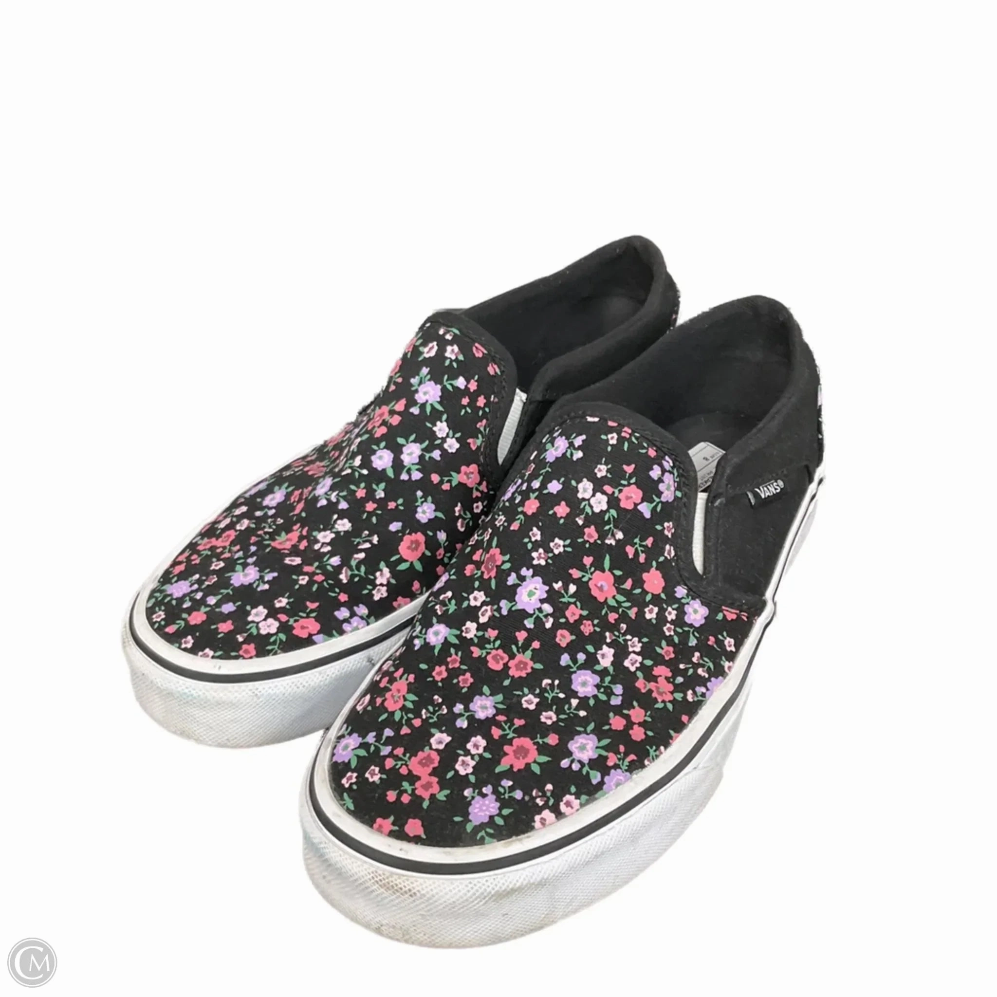 Shoes Sneakers By Vans In Floral Print, Size: 8 Cushioned Sole