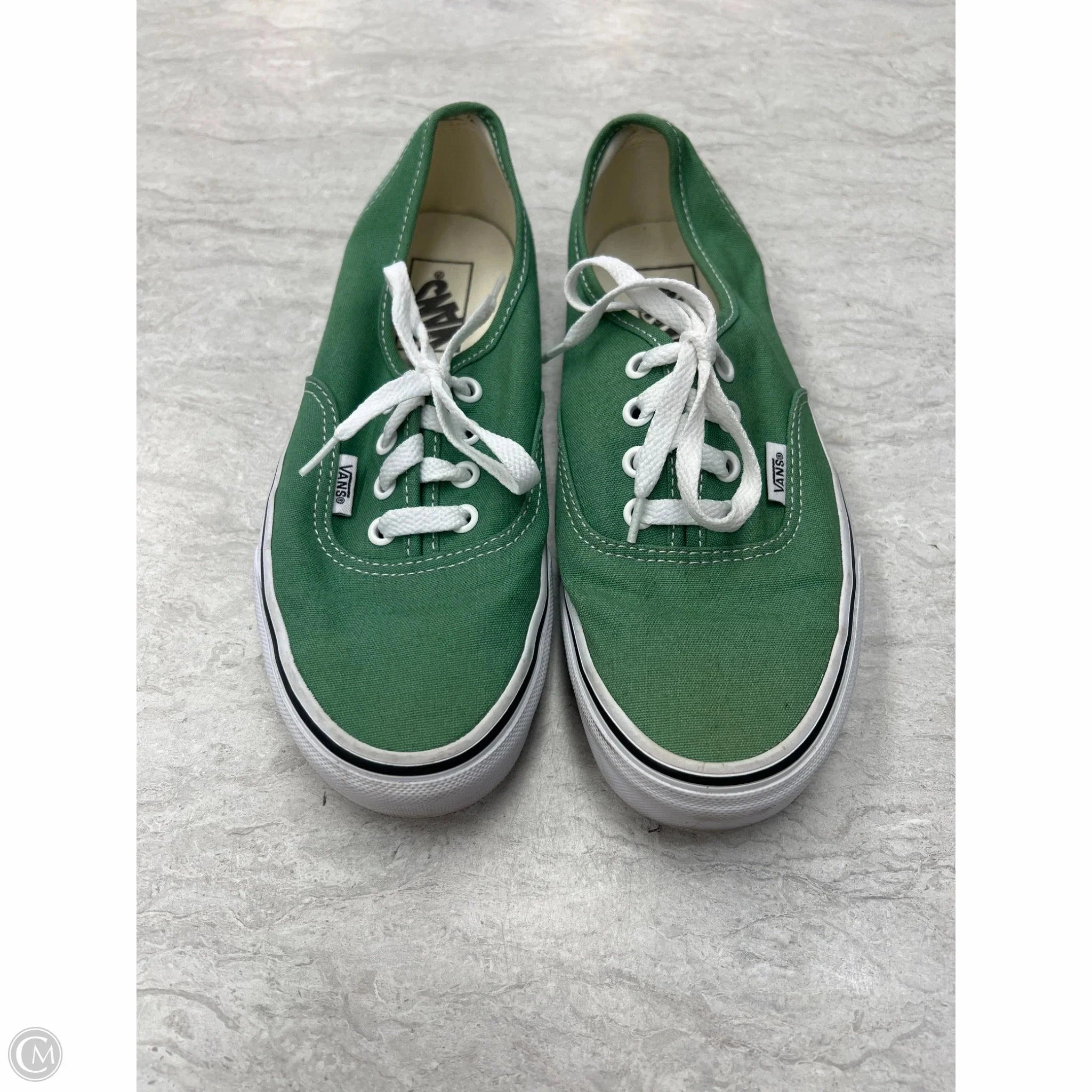 Shoes Sneakers By Vans In Green & White, Size: 7 Wear   Resistant Adaptive piece
