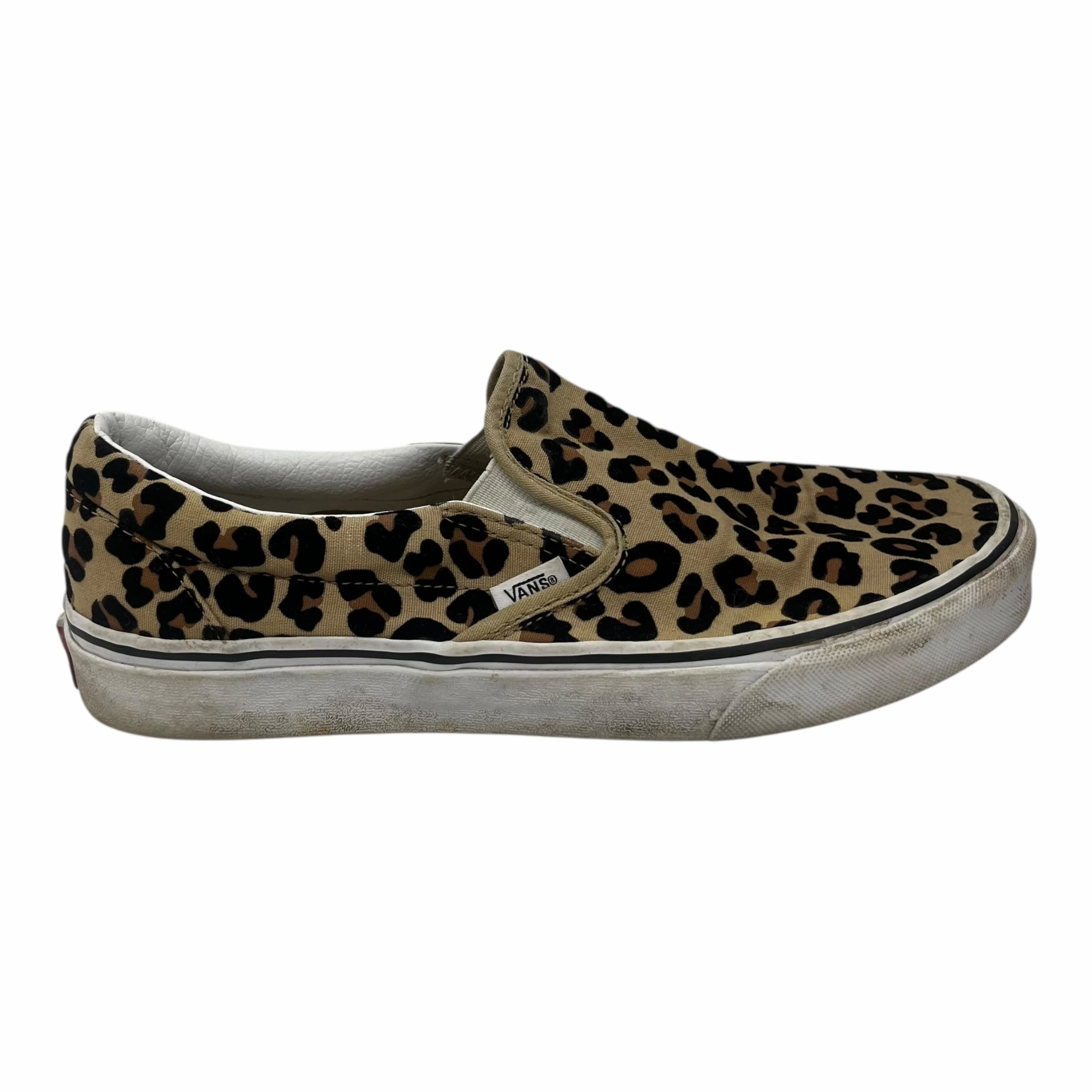 Shoes Sneakers By Vans In Leopard Print, Size:10.5 Lockdown Lacing System