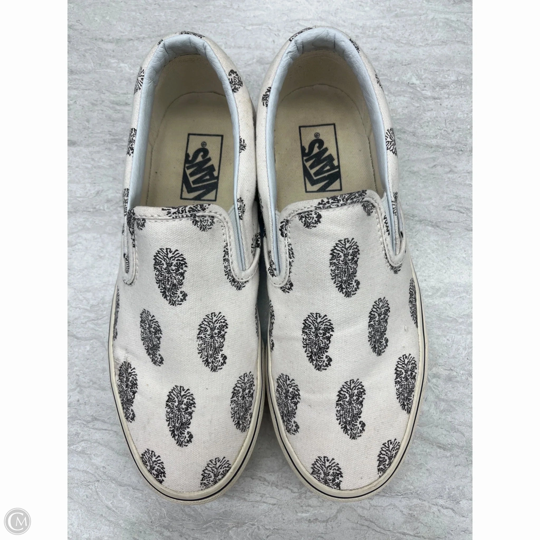 Speed Friendly Casual Comfort Shoes Sneakers By Vans In Paisley Print, Size: 9.5