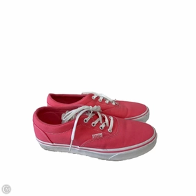 Comfortable Movement Shoes Sneakers By Vans In Pink & White, Size: 9