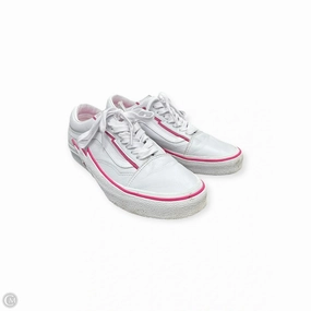 All-purpose sole Shoes Sneakers By Vans In Pink & White, Size: 9