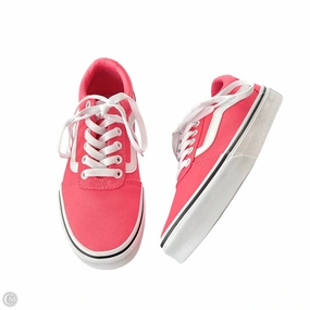 Ventilated Track Support Shoes Sneakers By Vans In Pink, Size: 6.5