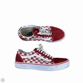 AntiFatigue Shoes Sneakers By Vans In Red, Size: 8.5