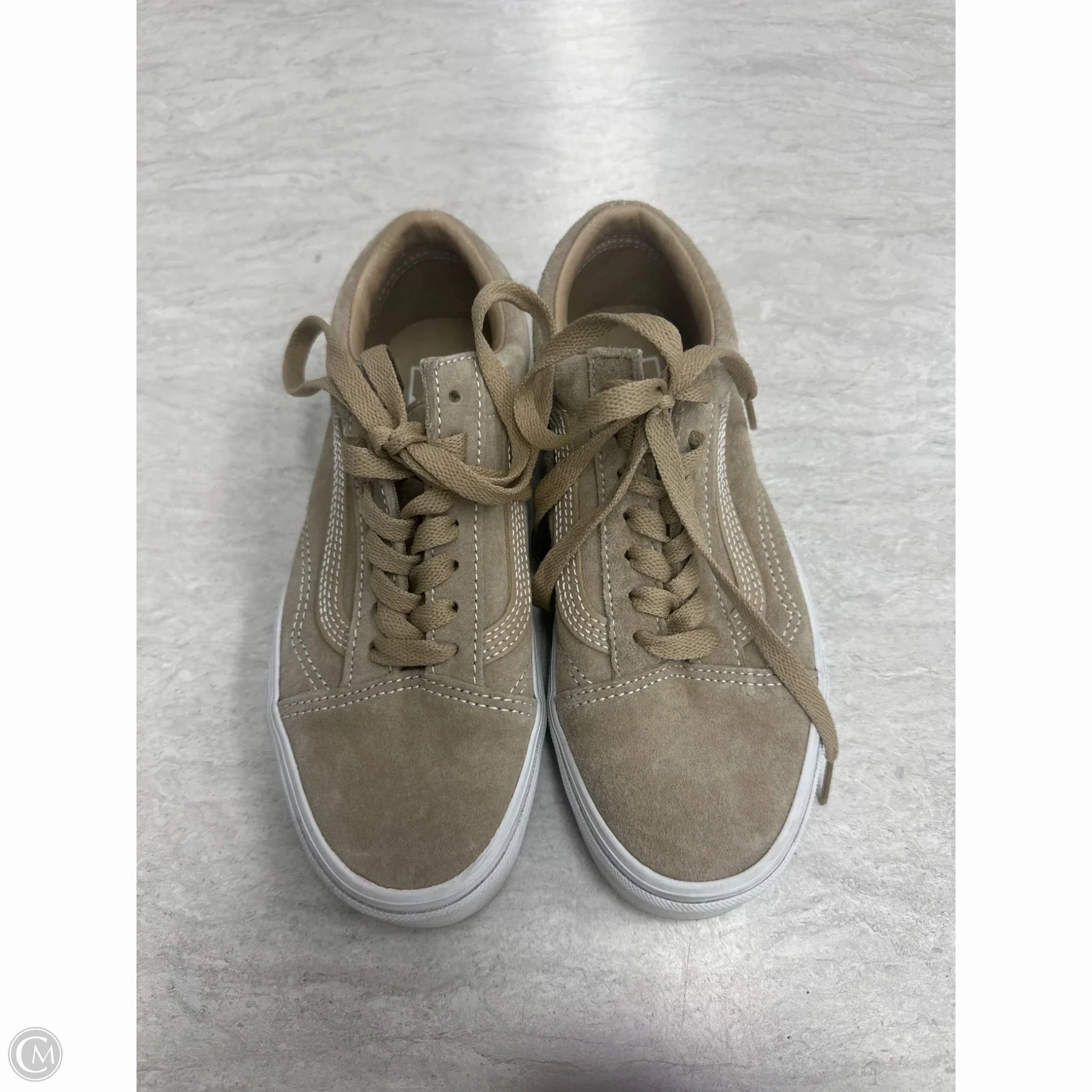 Neutral design Shoes Sneakers By Vans In Tan, Size: 6.5