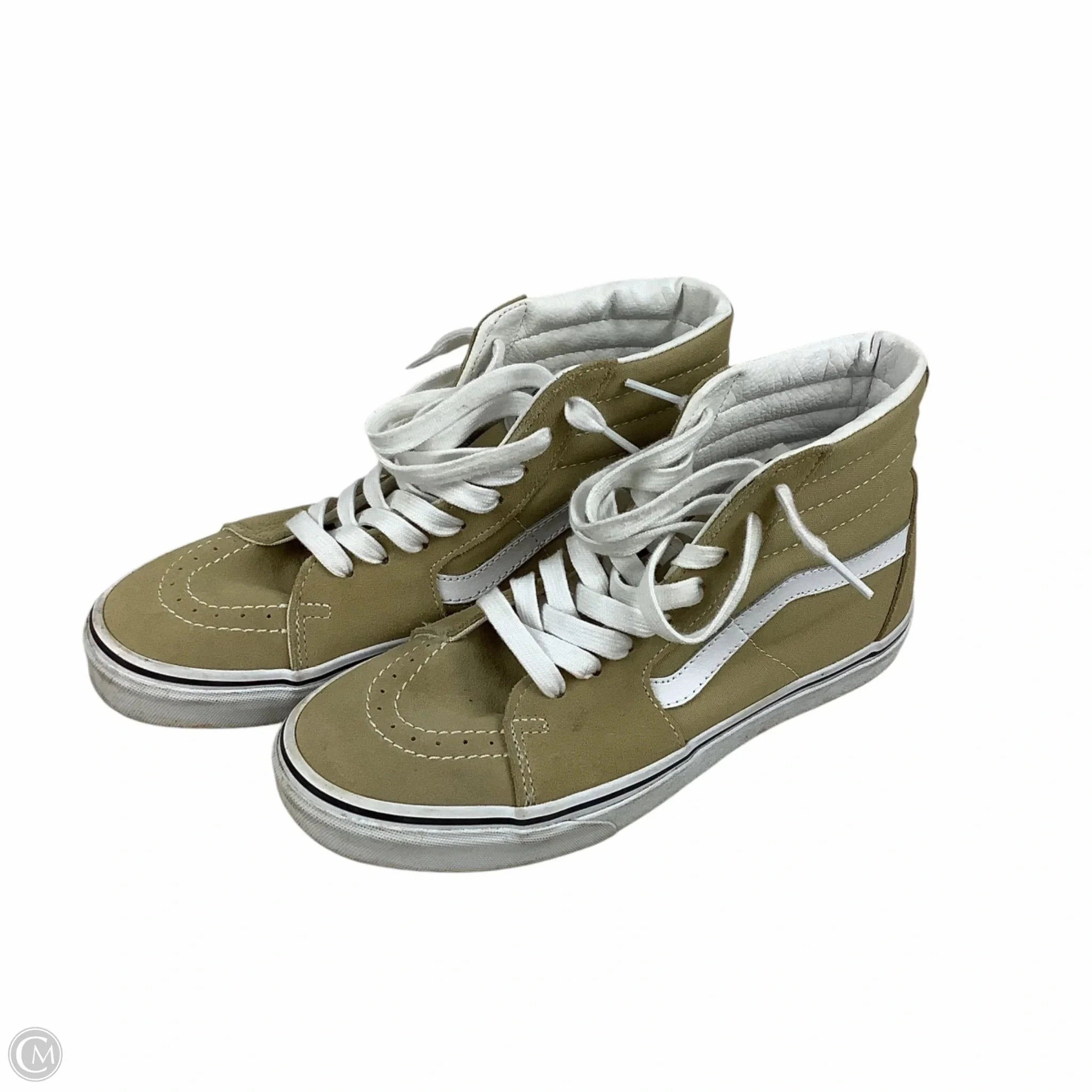 Comfortable Fitment Shoes Sneakers By Vans In Tan, Size: 8.5