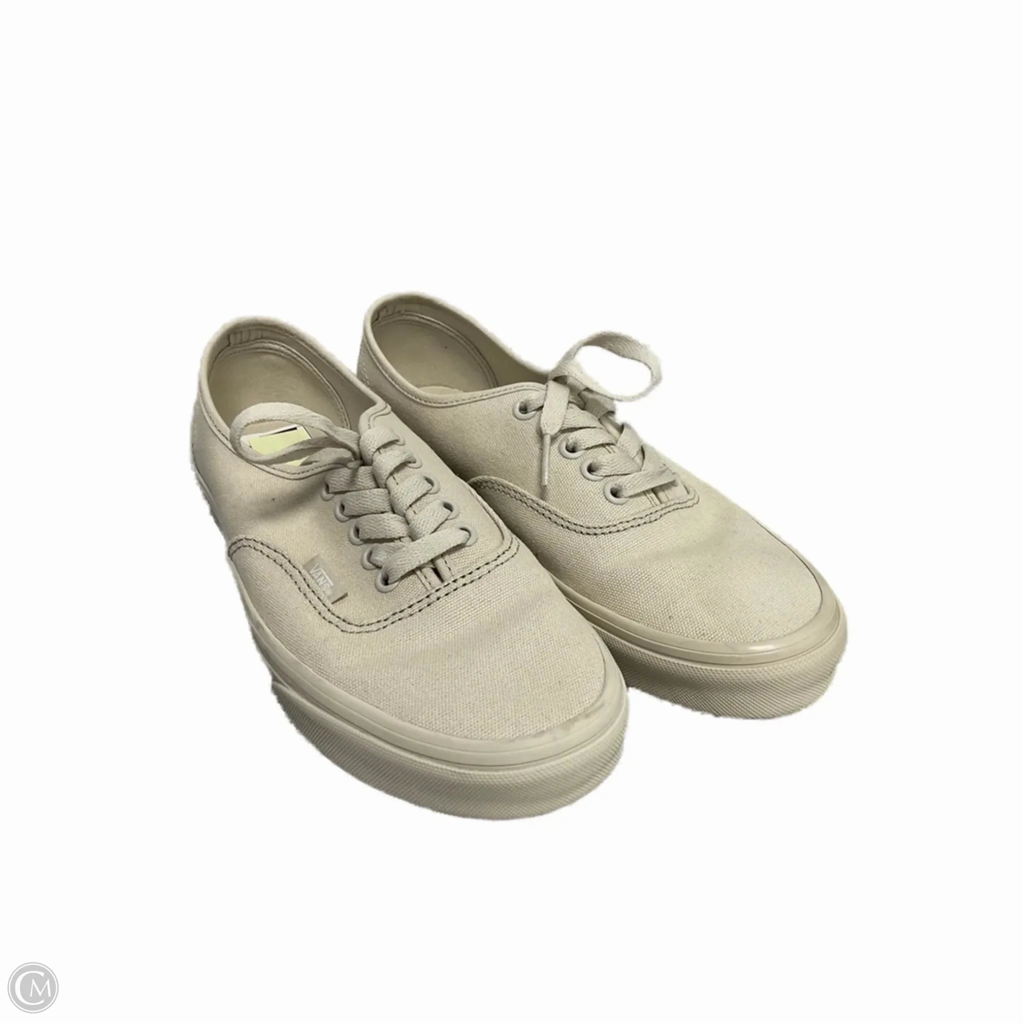 Low Comfort Shoes Sneakers By Vans In Tan, Size: 8